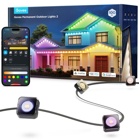 Govee Permanent H705E 8W 4000K RGBIC White Light - Transform Your Space with Stunning Illumination!